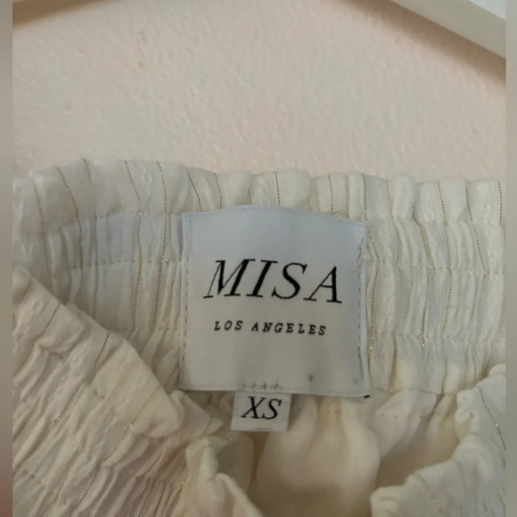 Misa‎ white off the shoulder mini dress Size XS - Picture 3 of 8